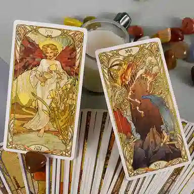 Golden Art Nouveau Tarot