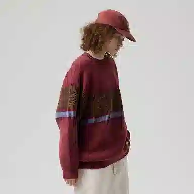 Vision Street Wear Striped Knit Sweater