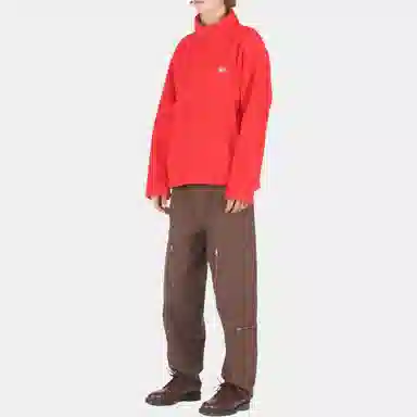 Stussy Polar Fleece Half Zip Mock Neck