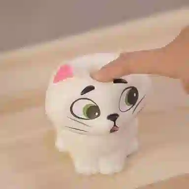 熊堡岛 猫咪系列 高颜值慢回弹捏泥感 萌趣可爱解压神器创意小众潮流设计 成人小孩无聊发呆感官玩具 捏捏乐