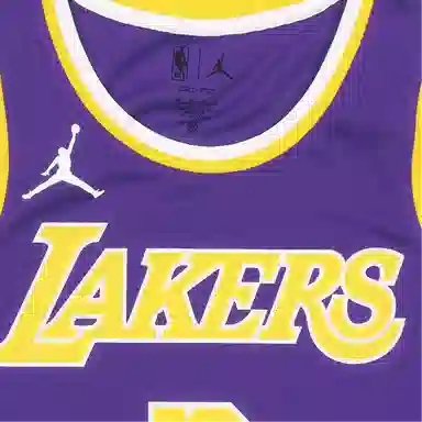 Jordan NBA Anthony Davis 3 Lakers Jersey Purple