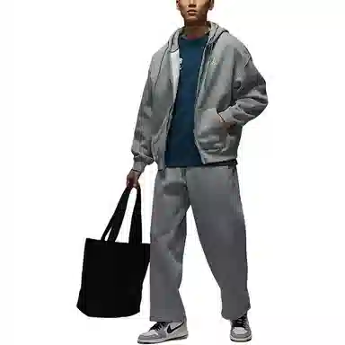 Jordan Brooklyn Fleece Oversize Carbon Grey Sail