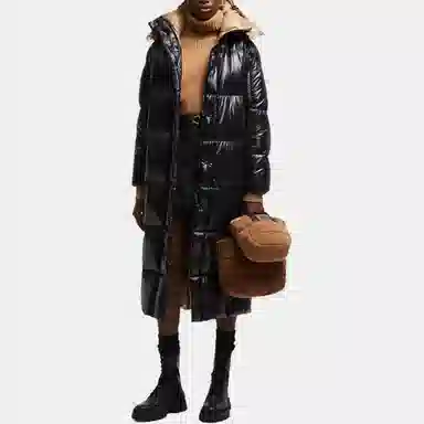 Moncler Parnaiba Hooded Long Down Jacket