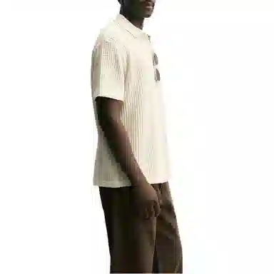 ZARA Slim Fit Textured Polo Shirt