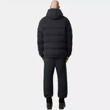 Stone Island Hooded Down Jacket Black