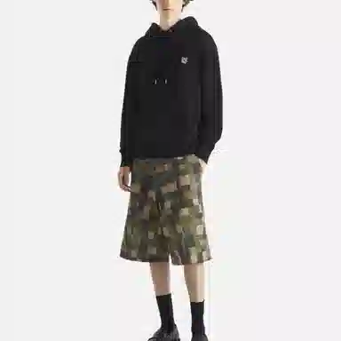 Maison Kitsune Logo Hoodie Black