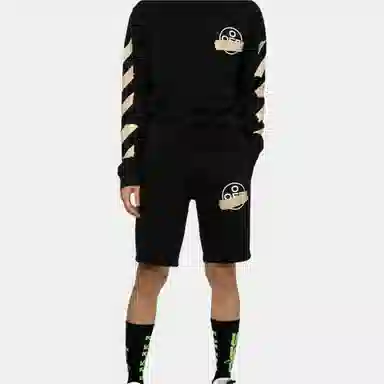 OFF-WHITE Tap Arrows Crewneck Black