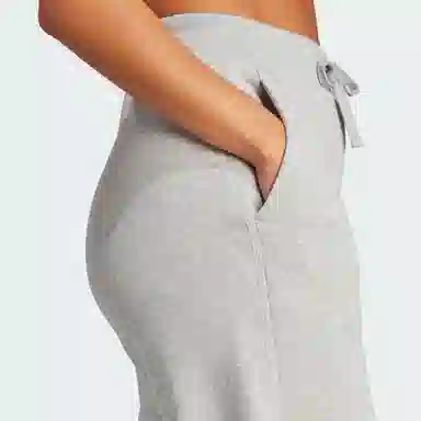 adidas Lounge French Terry Barrel-Leg Pants Logo