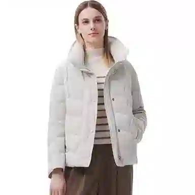 坦博尔 鹅绒无缝直充简约立领羽绒服 女款