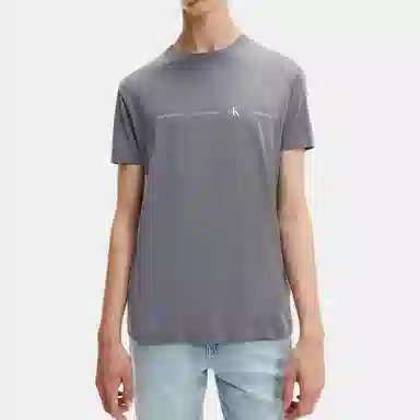 Calvin Klein Logo Print T-Shirt Grey