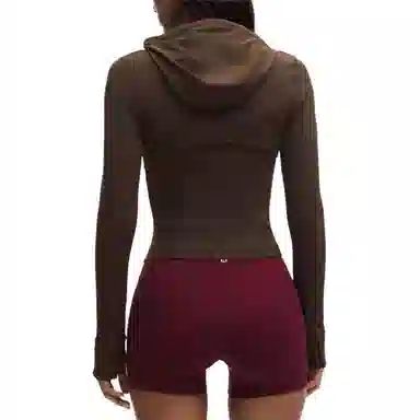 lululemon Hooded Zip Jacket Khaki