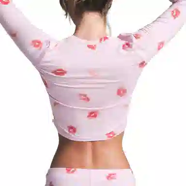 SKIMS Sleep Super Cropped Long Sleeve