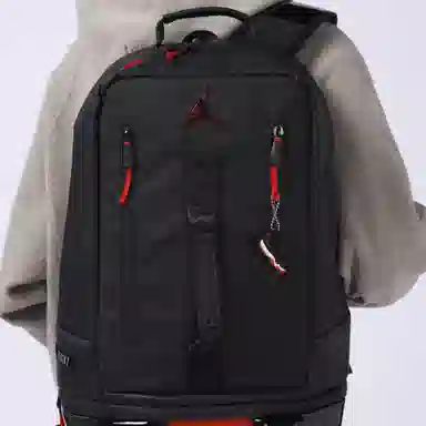 Jordan AJ11 Bred Black Red Backpack
