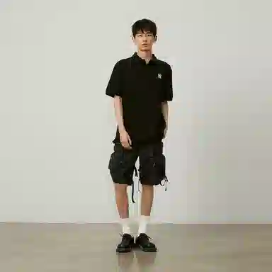 MLB Basic Logo Polo Shirt Black