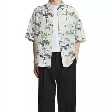 COS Floral Print Short Sleeve Shirt