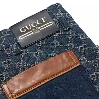 Gucci Logo Print Jeans