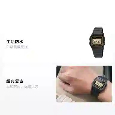 Casio Classic Retro Quartz Black Dial