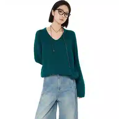 美洋 羊绒羊毛元宝针毛衣 女款