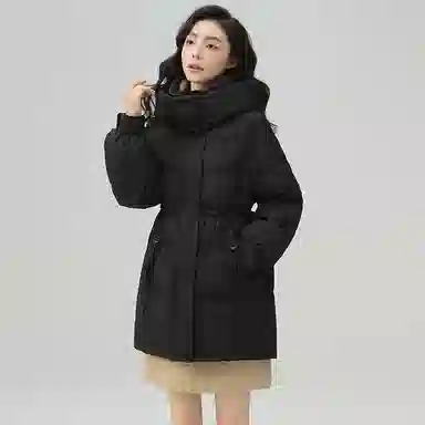 鸭鸭 纯色气质时尚高级感保暖羽绒服 女款