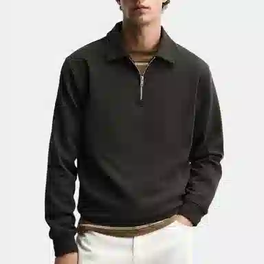 ZARA INTERLOCK Polo