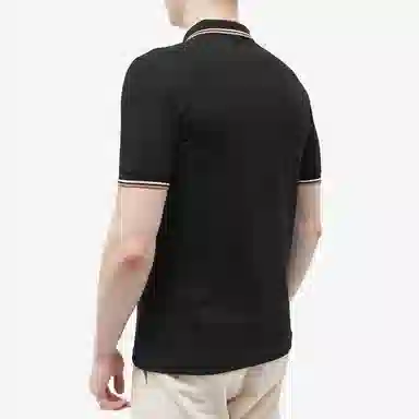 Fred Perry Polo Shirt Black/Beige