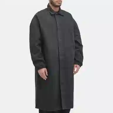 Fear of God Essentials Car Coat Overdye Black Denim