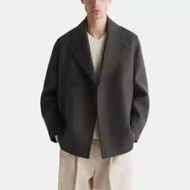 COS Double-Breasted Coat Short