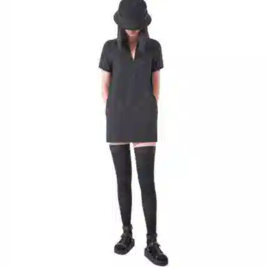 黄小姐 显瘦塑形纯色中筒袜 女款 黑色