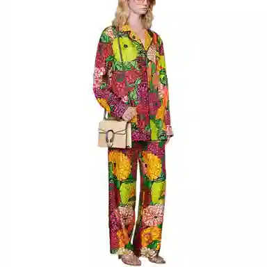 GUCCI Ken Scott Print Silk Shirt