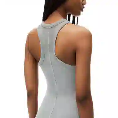 Alexander Wang FW24 Sleeveless Dress Light Grey