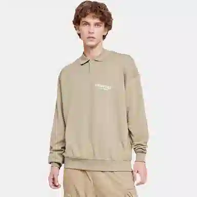 Fear of God Essentials Ls Polo Desert Taupe