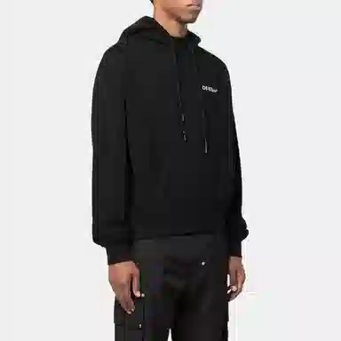 OFF-WHITE Logo Hoodie Black