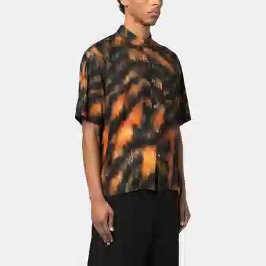 Stussy Tiger Print Short Sleeve Shirt