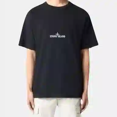 Stone Island Logo Back Print T-Shirt Black