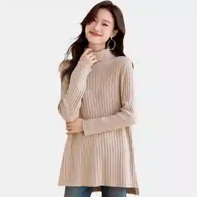 曲韩 插肩宽松长袖毛衣 女款