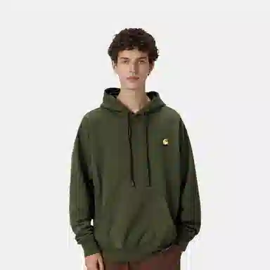 Carhartt WIP American Script FW24 Hoodie Green