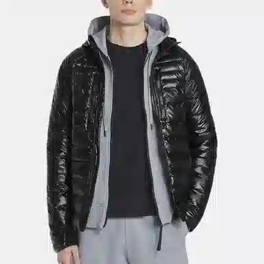 Canada Goose Logo Patch Hoodie Down Jacket