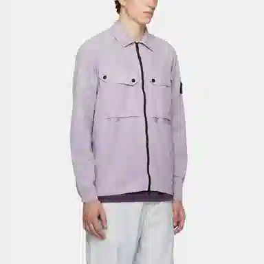 Stone Island FW23 Organic Cotton Shirt Lavender