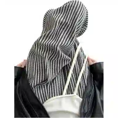 欧迪芬 阔腿裤复古宽松高腰休闲裤 女款