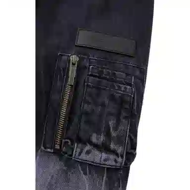 Feng Chen Wang Gradient Denim Zip Jacket