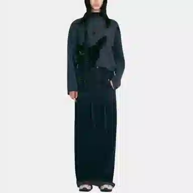 LOW CLASSIC x 17END FW25 DENIM MAXI SKIRT