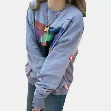 Cav Empt Logo Crewneck Sweatshirt Grey