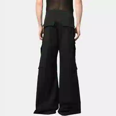 Rick Owens RO SS23 Black Flared Pants