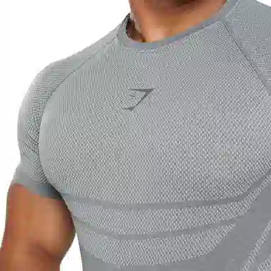 Gymshark Logo Crew Neck T-Shirt Light Grey