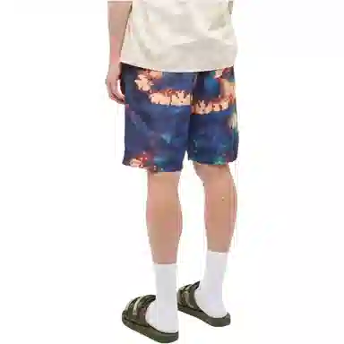 A BATHING APE Bape Tie Dye Beach Shorts