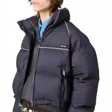 MIU MIU FW25 Logo Patch Down Jacket