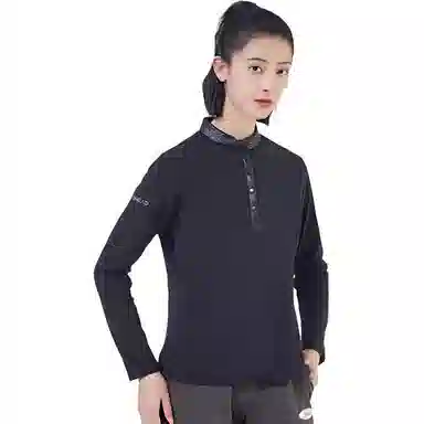 探路者 纯色户外保暖摇粒绒套头抓绒外套 女款