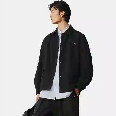 PEACEBIRD MEN Textured Collar Jacket