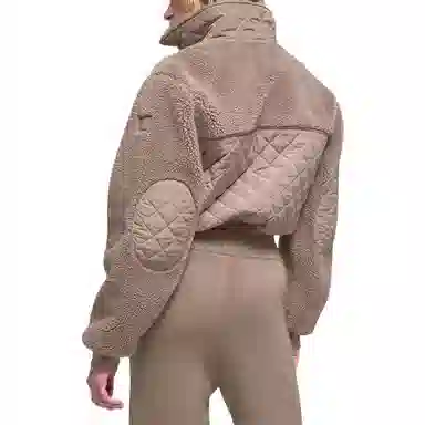 Alo Yoga Sherpa Edge Bomber Ivory