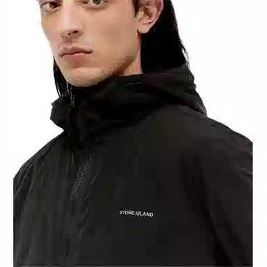 Stone Island Black Hooded Jacket